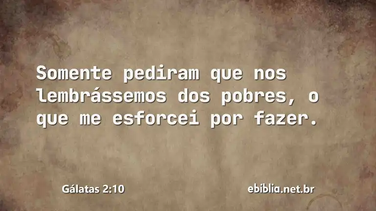 Gálatas 2:10