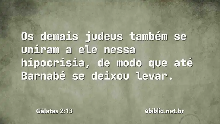 Gálatas 2:13