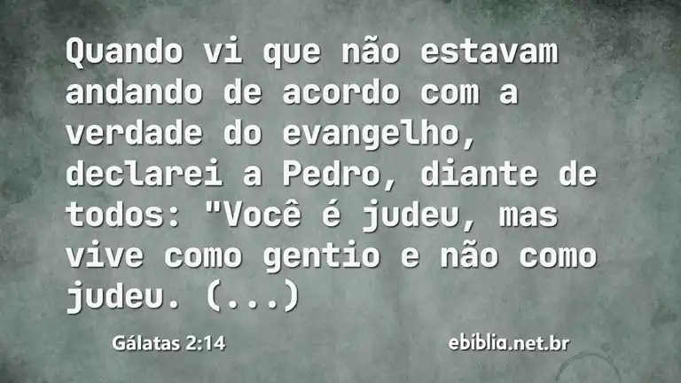 Gálatas 2:14