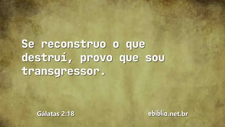 Gálatas 2:18