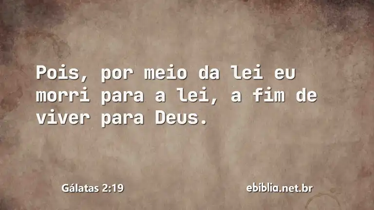 Gálatas 2:19