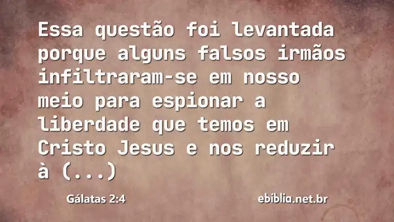 Gálatas 2:4