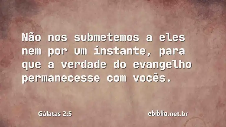 Gálatas 2:5