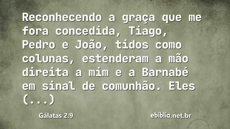 Gálatas 2:9