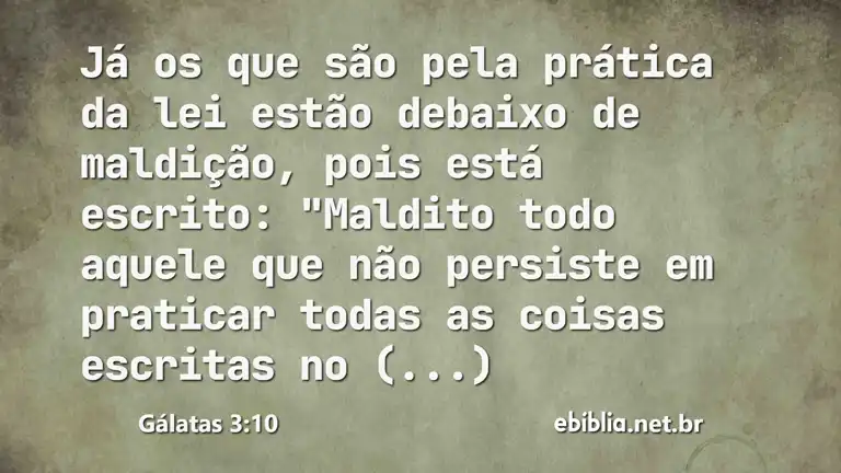 Gálatas 3:10