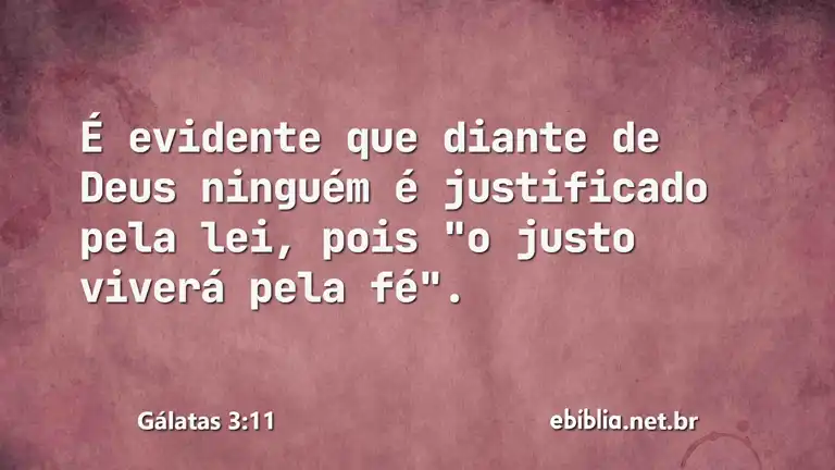 Gálatas 3:11