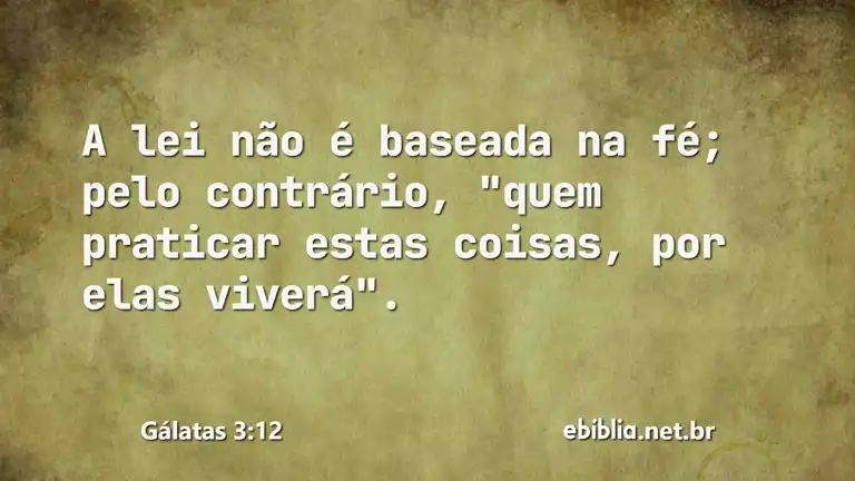 Gálatas 3:12