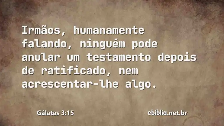 Gálatas 3:15