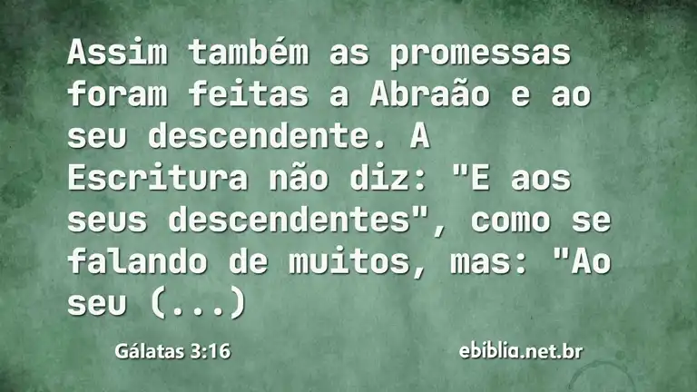 Gálatas 3:16