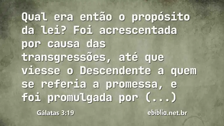 Gálatas 3:19