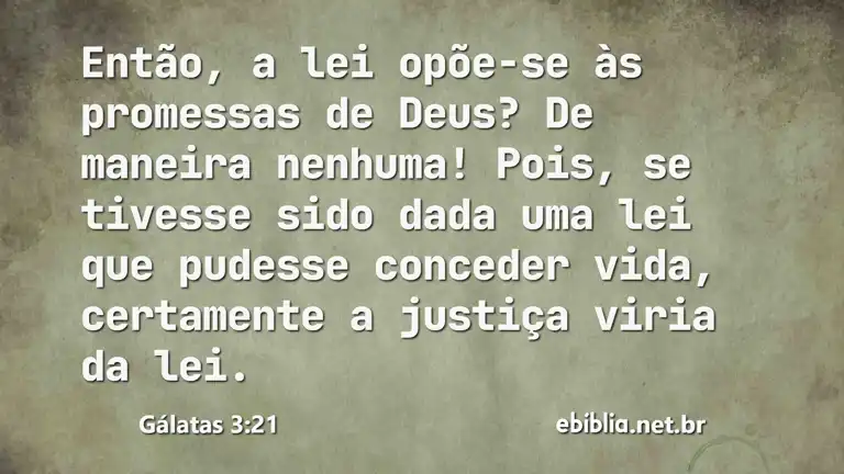 Gálatas 3:21