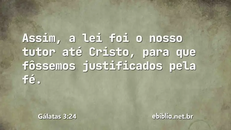 Gálatas 3:24