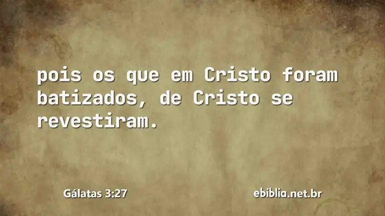 Gálatas 3:27