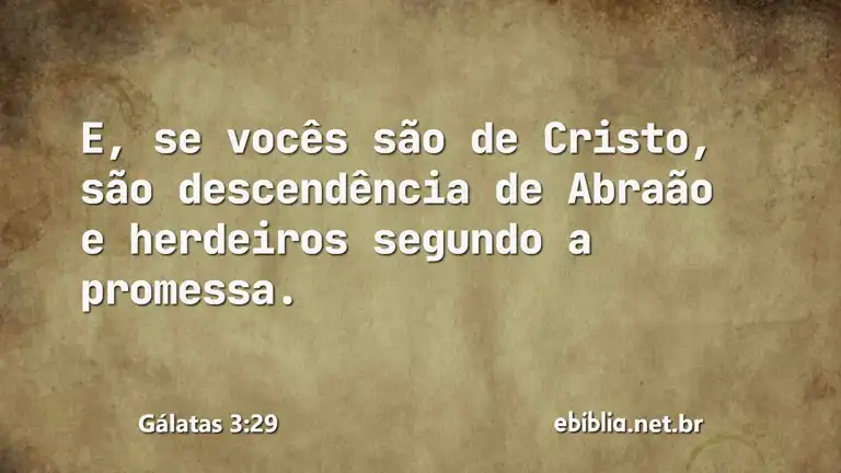 Gálatas 3:29