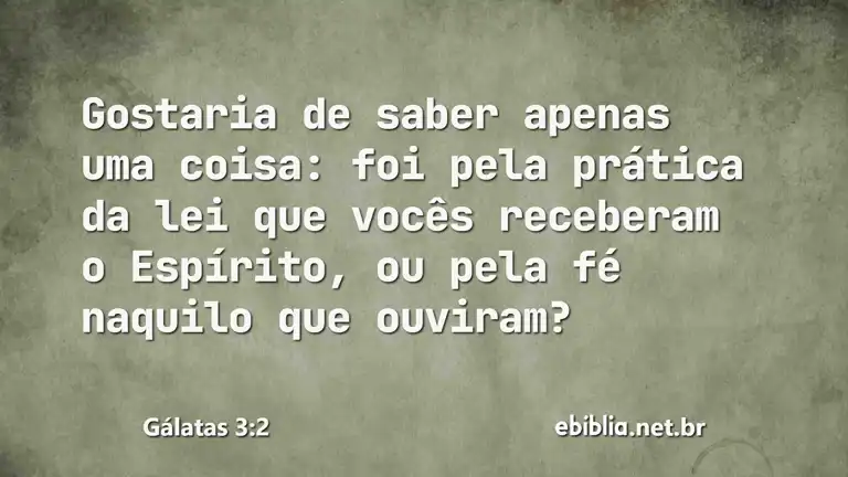 Gálatas 3:2