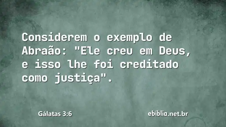 Gálatas 3:6