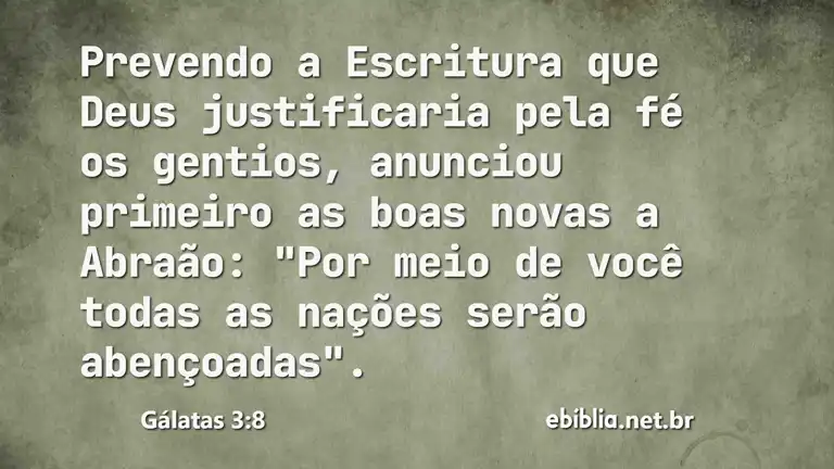 Gálatas 3:8