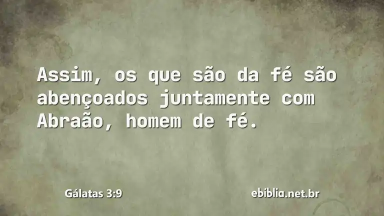 Gálatas 3:9