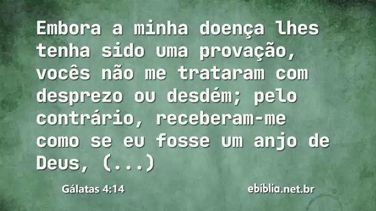 Gálatas 4:14