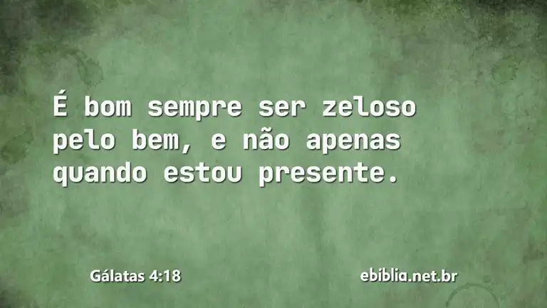 Gálatas 4:18