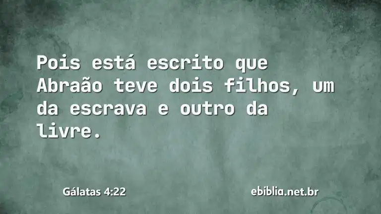 Gálatas 4:22