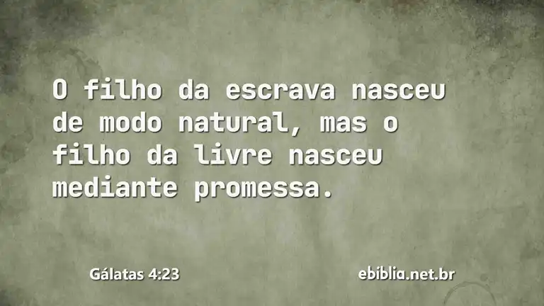 Gálatas 4:23