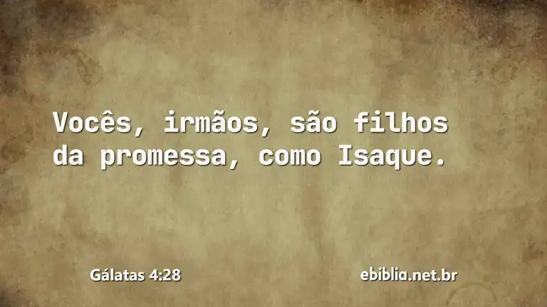 Gálatas 4:28