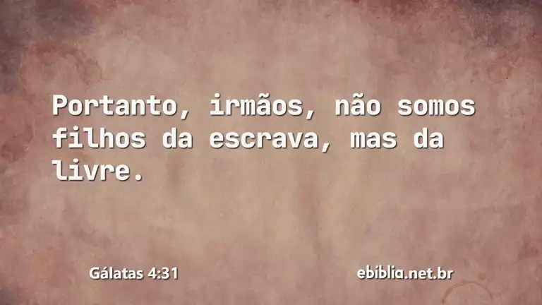 Gálatas 4:31