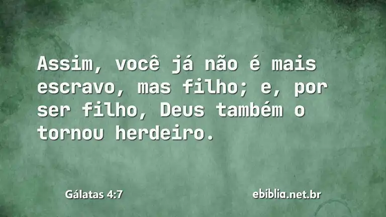 Gálatas 4:7