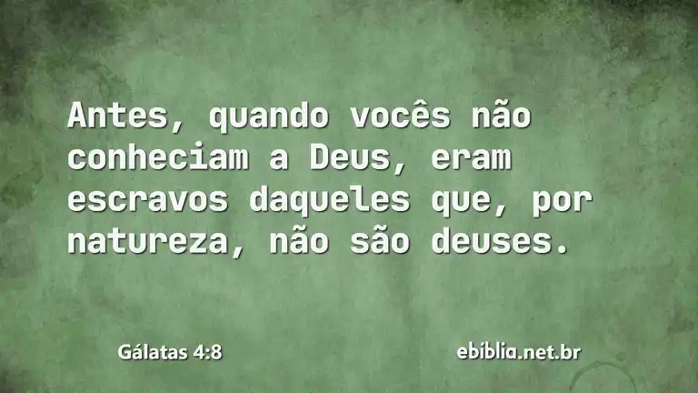 Gálatas 4:8