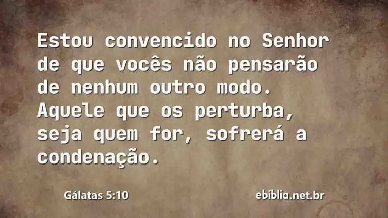 Gálatas 5:10