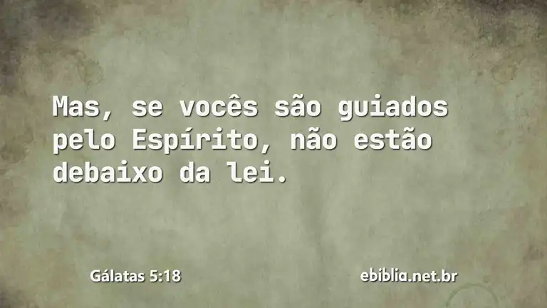 Gálatas 5:18