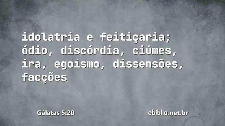 Gálatas 5:20