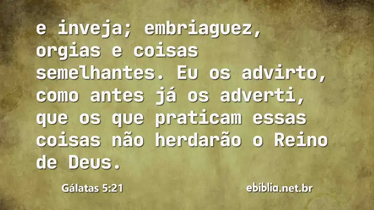 Gálatas 5:21