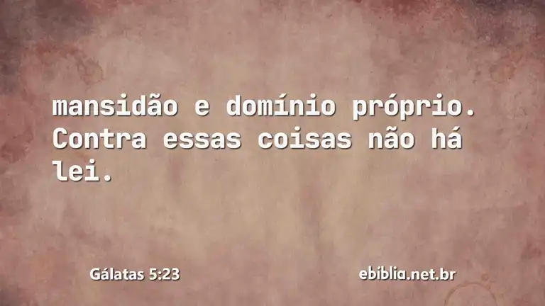 Gálatas 5:23