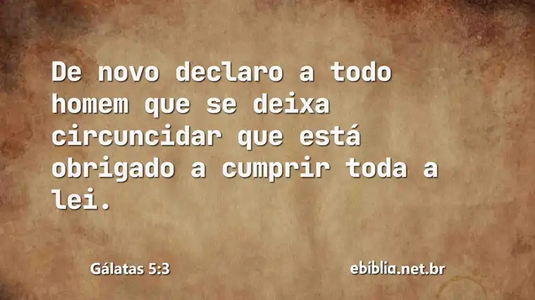 Gálatas 5:3