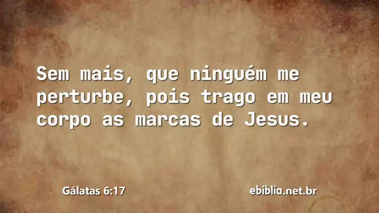 Gálatas 6:17