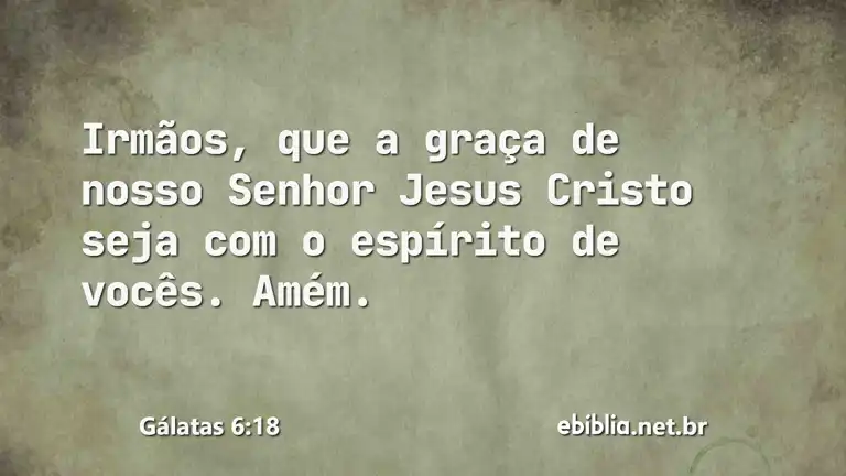 Gálatas 6:18