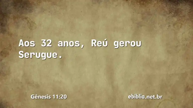 Gênesis 11:20
