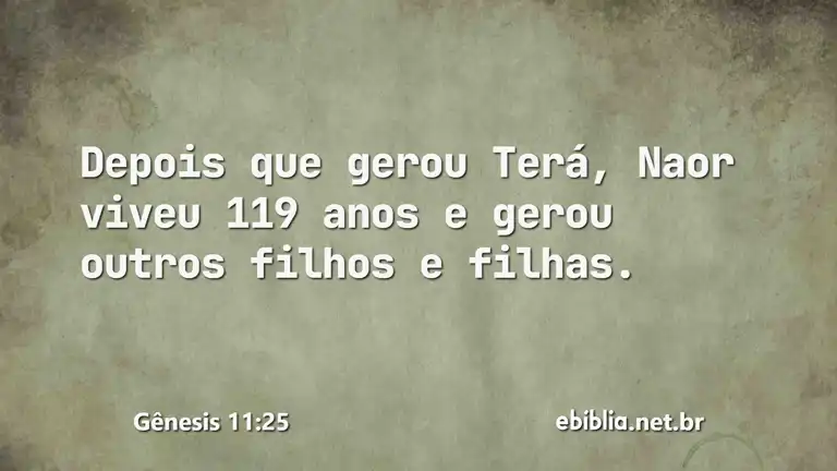 Gênesis 11:25