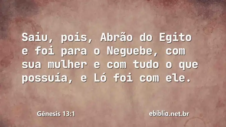 Gênesis 13:1