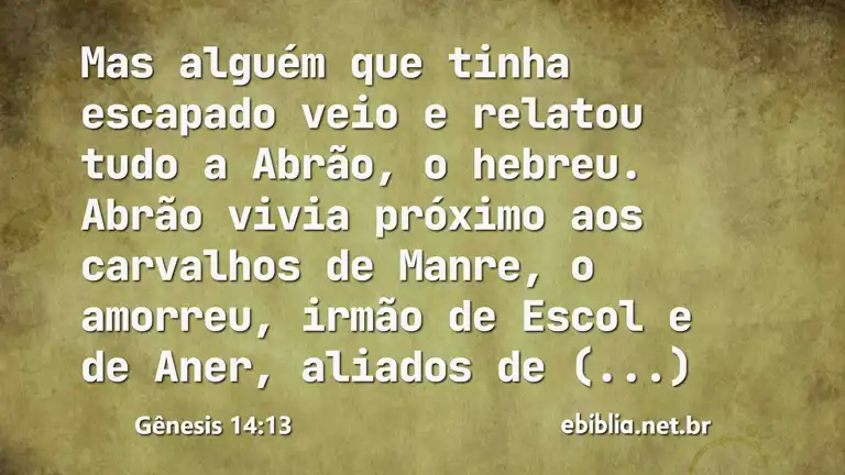 Gênesis 14:13