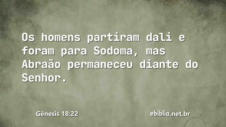 Gênesis 18:22