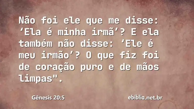 Gênesis 20:5