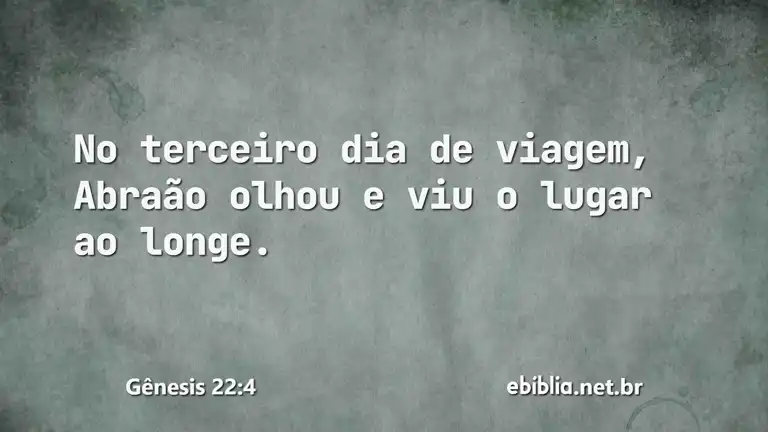 Gênesis 22:4