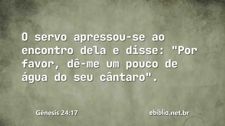 Gênesis 24:17