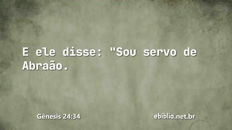 Gênesis 24:34