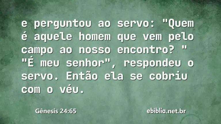 Gênesis 24:65