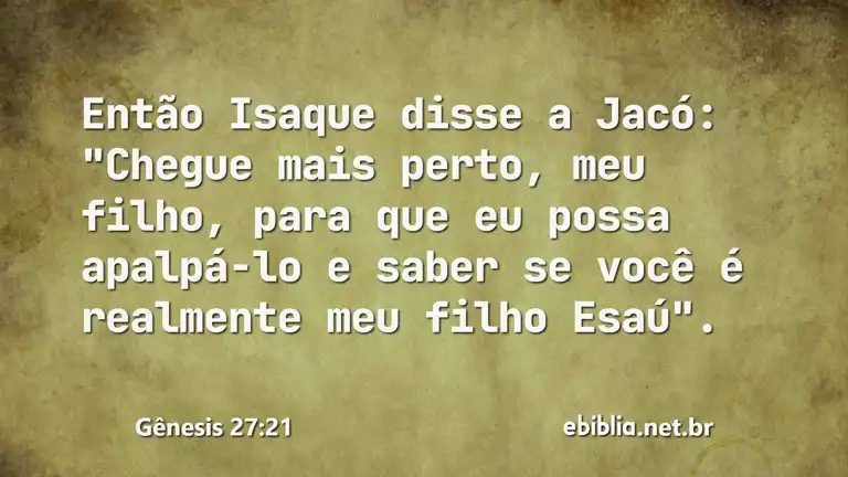 Gênesis 27:21