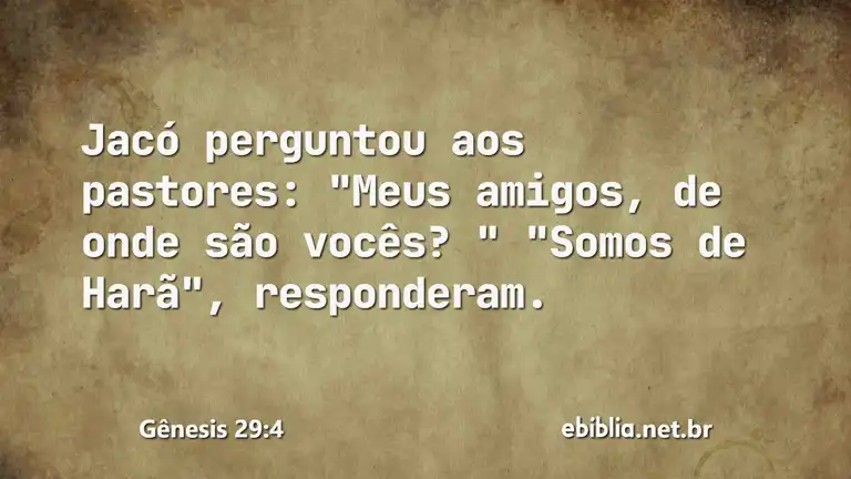 Gênesis 29:4